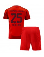 Bayern Munich Thomas Muller #25 Hjemmedraktsett Barn 2024-25 Korte ermer (+ bukser)